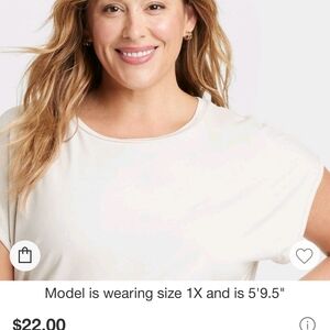 Womens Cream Top NWT Perfect Condition